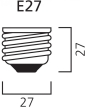 LED GROW lampa Basic (E27) - 6 W